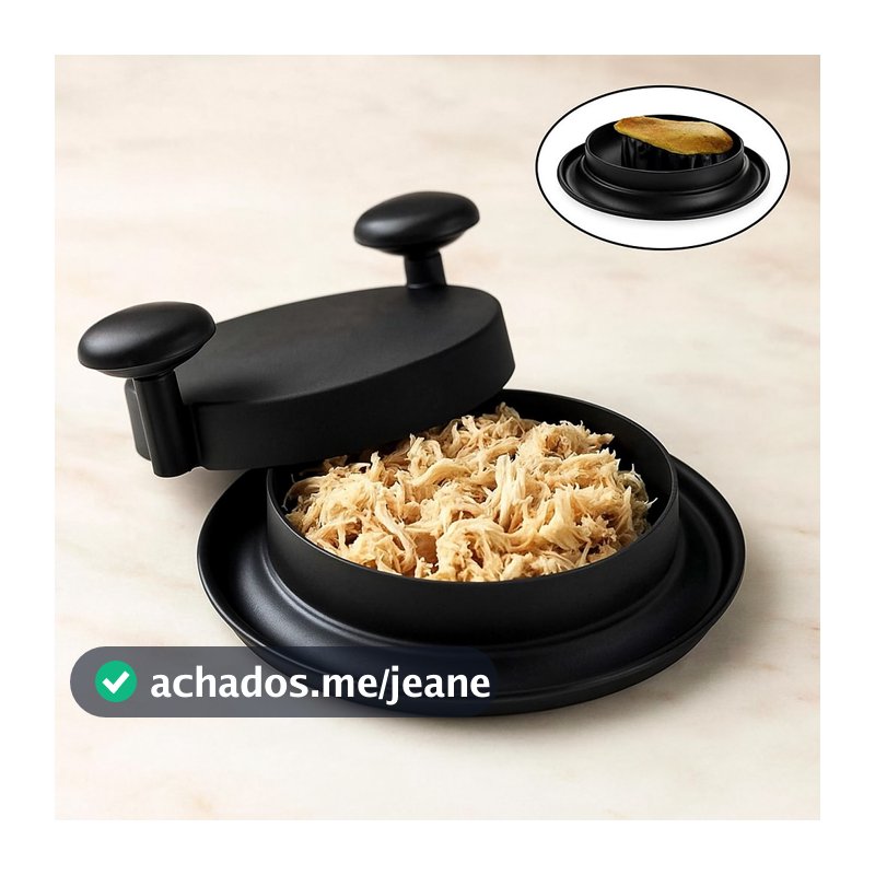 Desfiador Manual de Alimentos Triturador Carne Frango Legumes Portátil Mia Utilidades