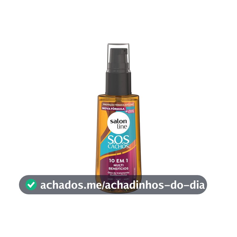 Óleo de Tratamento SOS Cachos 10 em 1 Multibenefícios 42ml