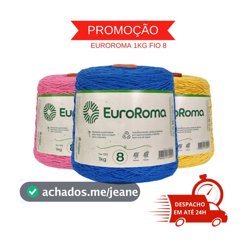 Barbante Euroroma Eurofios 1 Kg Fio 8
