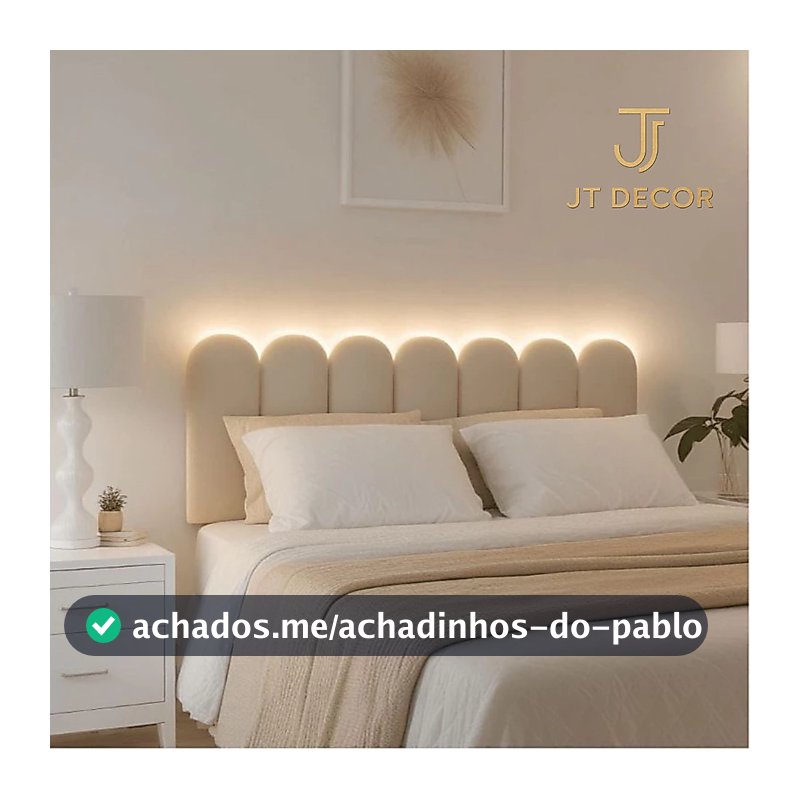 Kit Cabeceira Nuvem Estofada para Cama Box | Solteiro Casal Queen e King – 45x20 cm
