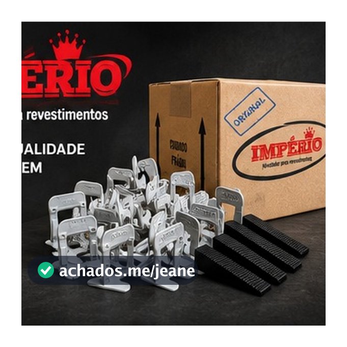 Kit 1000 pçs Espaçador Nivelador Imperio + 120 Cunhas Slim Para Porcelanato 2mm Nivelamento perfeito