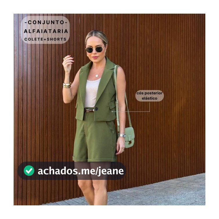 Conjunto Alfaiataria Colete e Shorts: Quiety Luxury