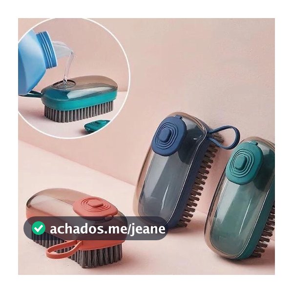Escova Lava Roupas Dispenser Sabão Líquido Multiuso Hidráulica Multifuncional Pronta Entrega