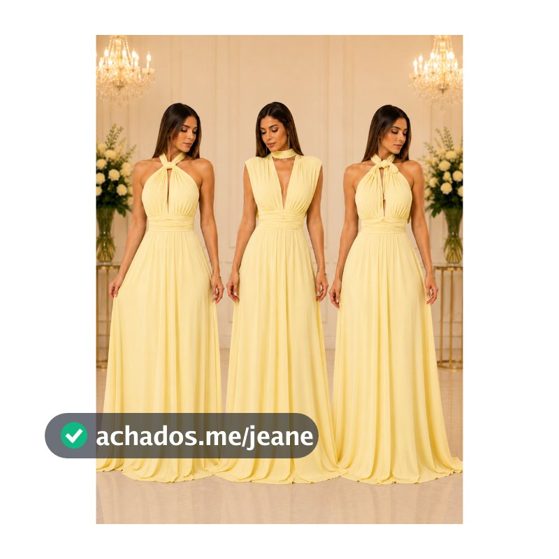 Vestido Longo Social Festa  Varias Forma de Usar Multiuso Madrinha Casamento Batizado