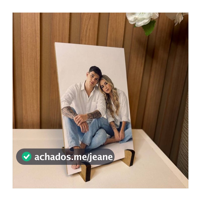 Quadro quadrinho de mesa personalizado com sua foto