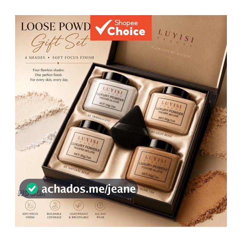 Conjunto De Pó Solto Fosco De Luxo , 2 Unidades-Com Esponja Triangular-Para Assar Controle De Óleo , Minimiza Poros E Li