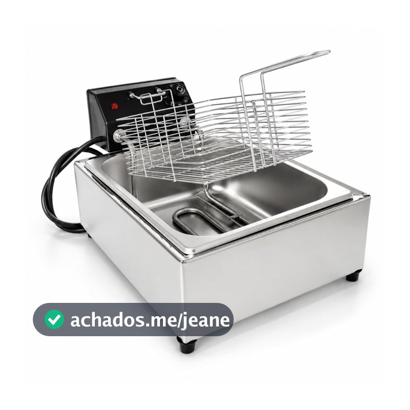 Fritadeira Eletrica industrial 5 Litros 1 Cuba 110v 220v