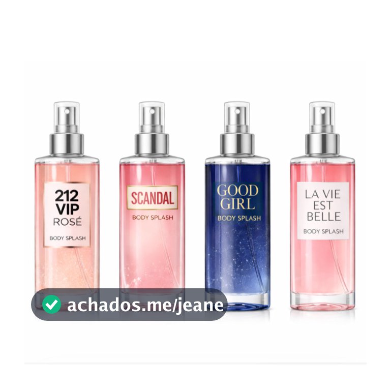 Body Splash Inspirado em Perfumes Importados com Essência Concentrada e Fragrância Marcante