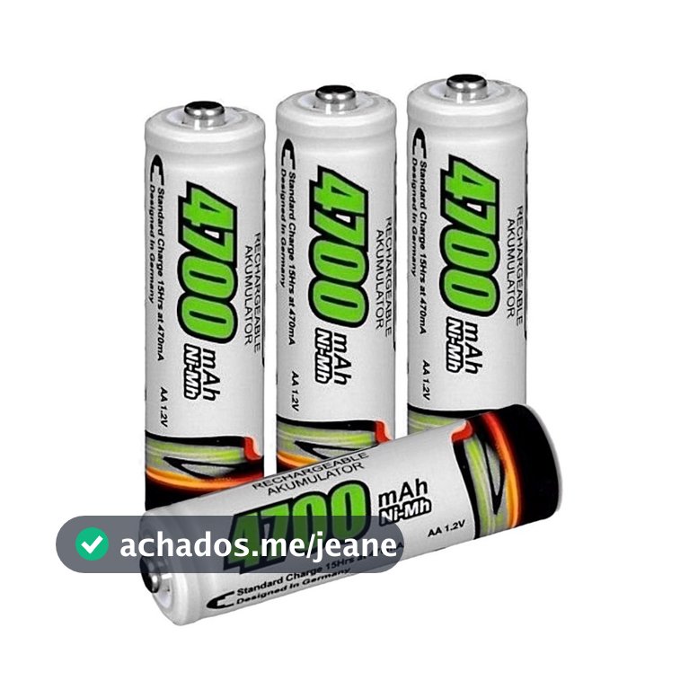 Kit Pilhas Clacier Recarregável  4700mAh ou 2700mAh