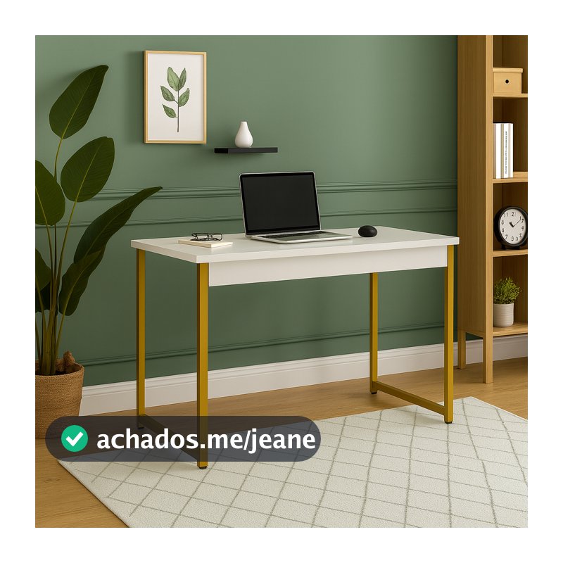 Mesa Mesinha Escrivaninha Estudo Industrial em Aço Envio Imediato