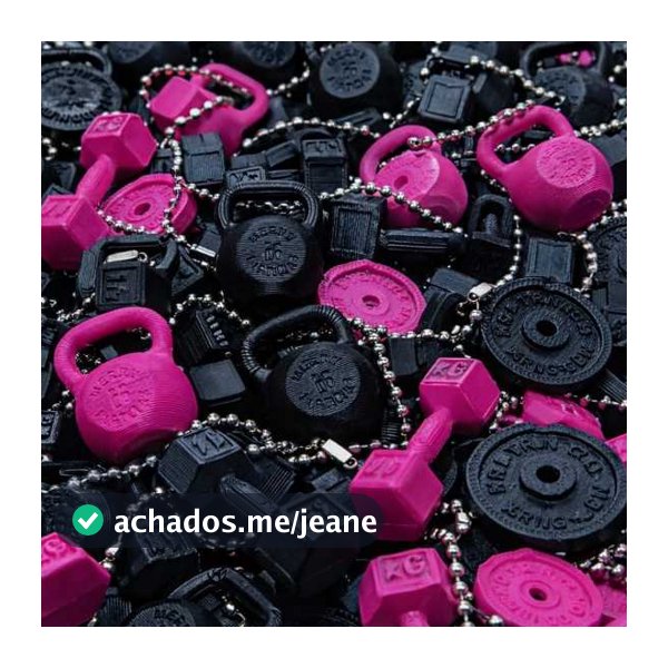 Chaveiros Fitness – Kits Mini Halteres, Kettlebells e Anilhas (Atacado e Revenda) Chaveiro Chaveiro academia e moda fit