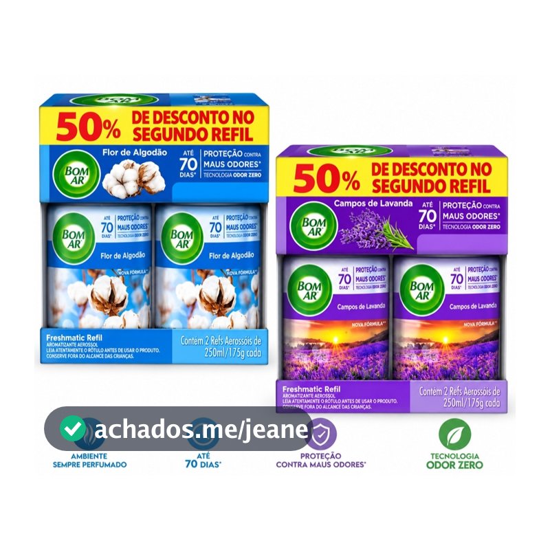 Bom Ar Freshmatic Spray Automático Refil 250ml