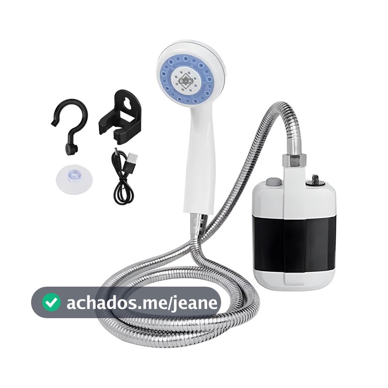 Chuveiro Portatil Recarregavel Camping Ducha A Prova D'agua