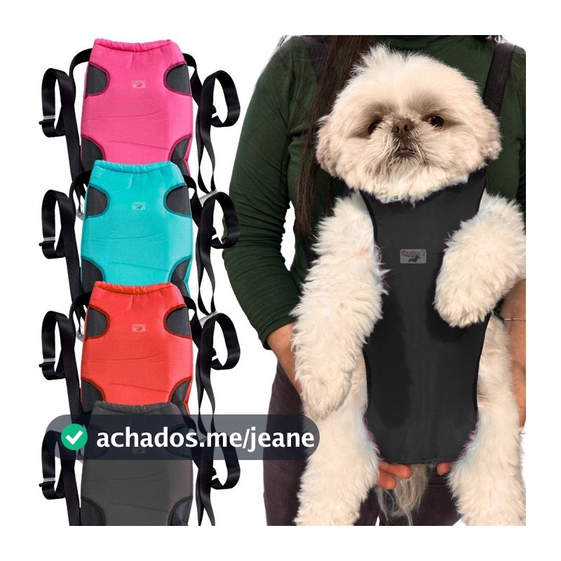 Bolsa Canguru para Cachorro Transporte Cães e Gatos Pet