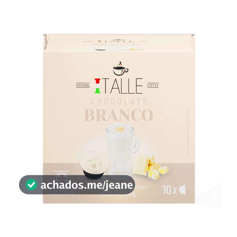 Capsula Dolce Gusto Chocolate Branco Cafe Italle 10 Capsulas