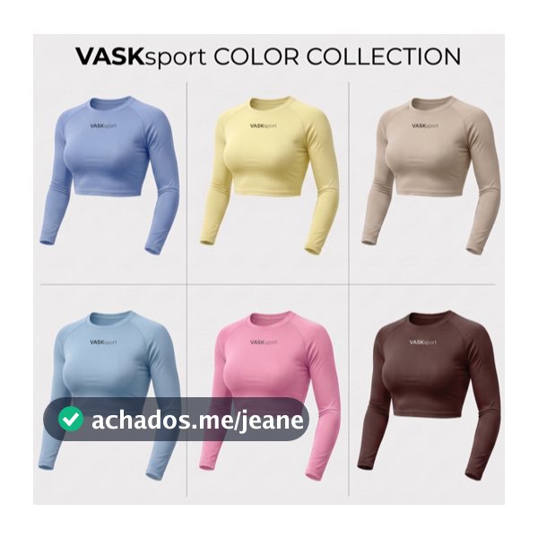 Croped Termico Elastano Proteção Uv50+ VaskSport