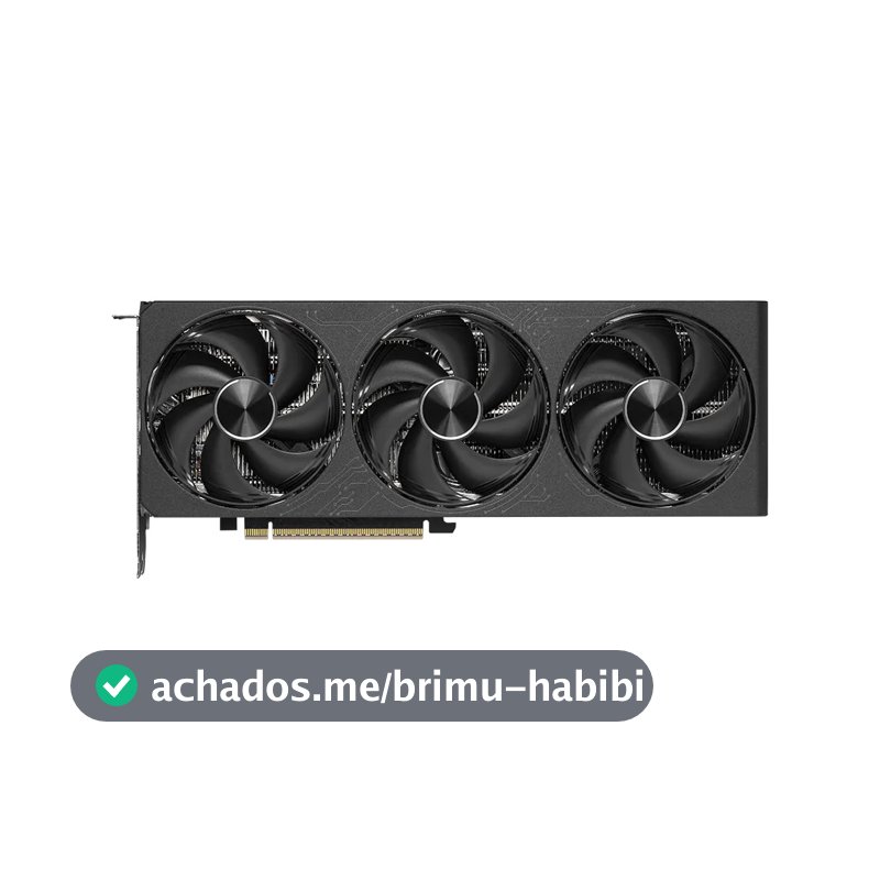 Placa de Vídeo MSI GeForce RTX 5080 INSPIRE 3X BLACK OC 16GB GDDR7 PCIe 5.0 DLSS4 Ray Tracing 912-V531-686