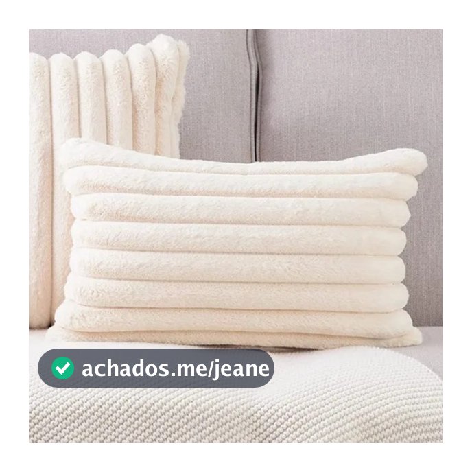CAPAS DE ALMOFADAS EM PELUCIA WAVE SOFT 2 LADOS - 30X50 Cm