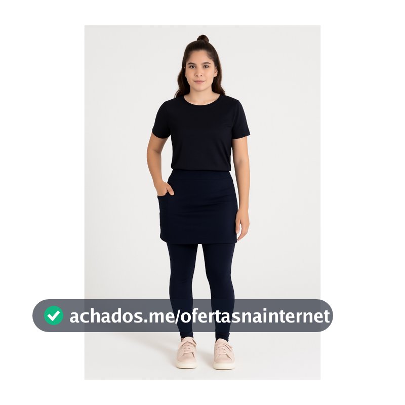 Calça Saia Evangélica Fitnes Com Bolso C/Elasticidade