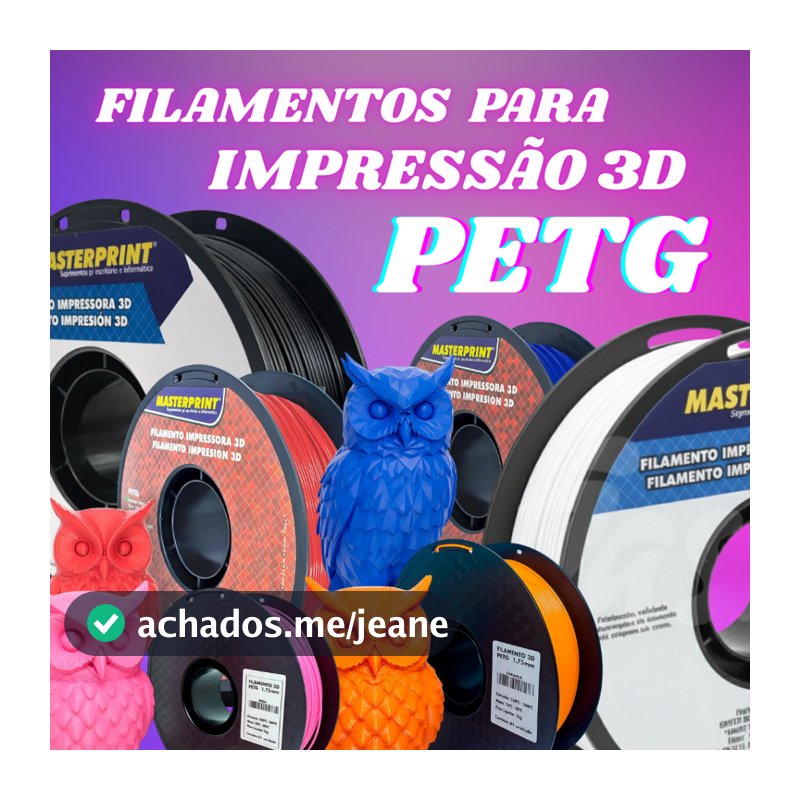 Filamento PETG MasterPrint Premium 1Kg 1.75 Impressora 3D Várias Cores ENVIO RÁPIDO