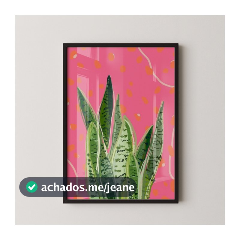 Quadro Decorativo Arte Espada de São Jorge Com Moldura