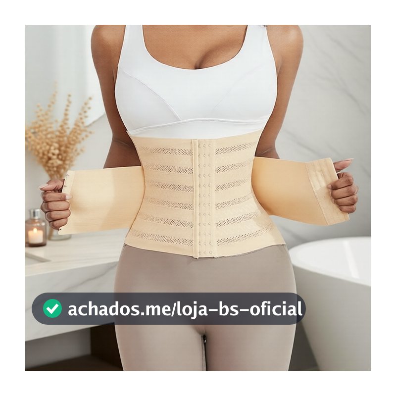 Cinta Modeladora Feminina Respirável – Espartilho para Cintura que Apoia a Redução de Medidas