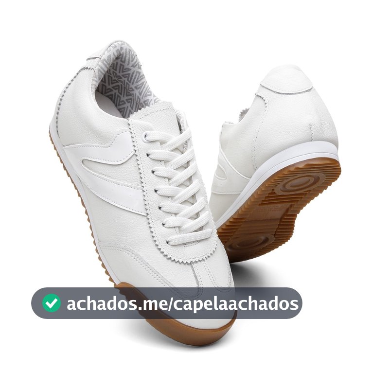 Tênis Feminino Vittal Couro Legítimo Naomi Casual Retrô Clássico
