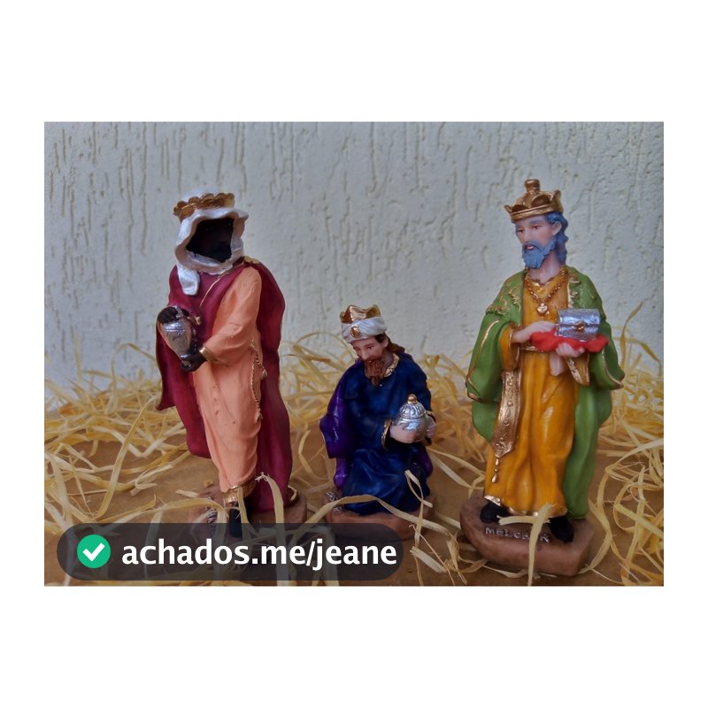 Reis Magos Presépio Natal em Resina