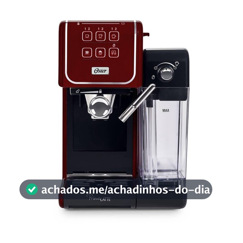Cafeteira Oster PrimaLatte Touch Red 220V BVSTEM6801R-057