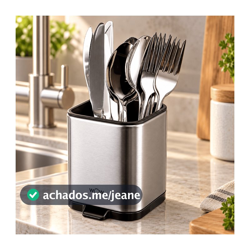 Porta Talher Inox Sistema De Drenagem Bancada Pia