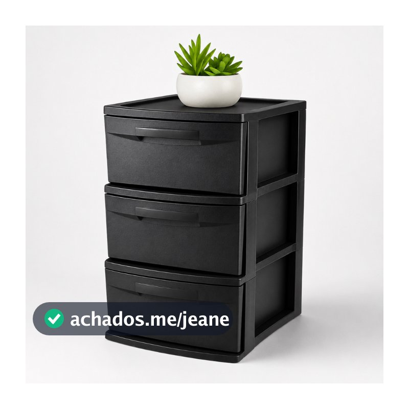 Gaveteiro de Chão Com 2/3 Gavetas Organizadora Multiuso Empalhável