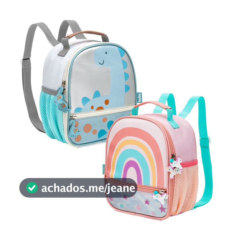 Lancheira Térmica Escolar Infantil 25x11cm Buba Magic