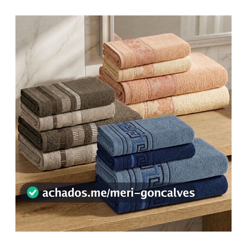 Jogo de Toalhas Karsten 100% Algodão 4 Pçs Macia Felpuda Soft Max Alta Absorção Moreto Vivaz