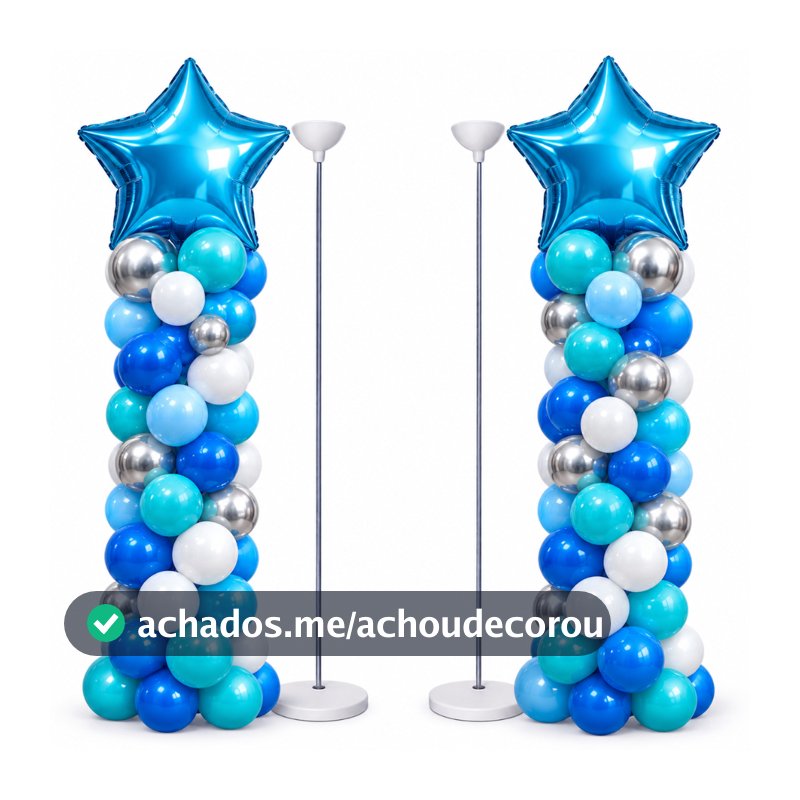 Pegue E Monte Suporte Telescópico 2m Para Balão Bubble