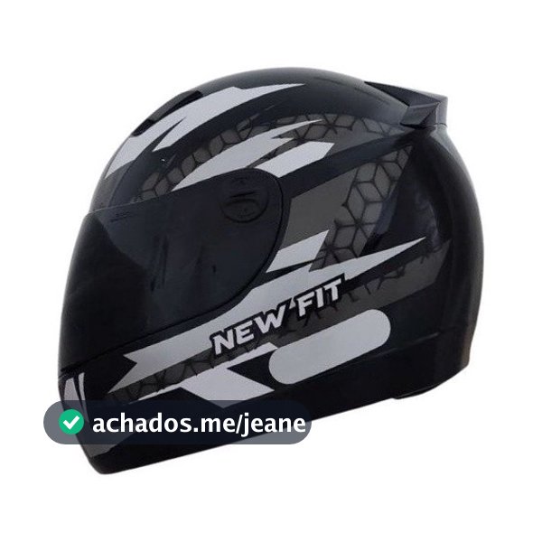 Capacete Moto Ebf New Fit Control Fechado Com Narigueira