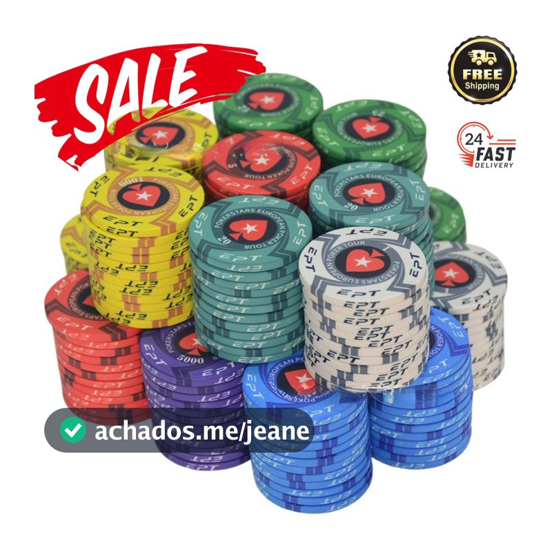 EPT Ceramic Texas Hold'em Torneio Fichas Especiais-Clube Placar Torneio Profissional