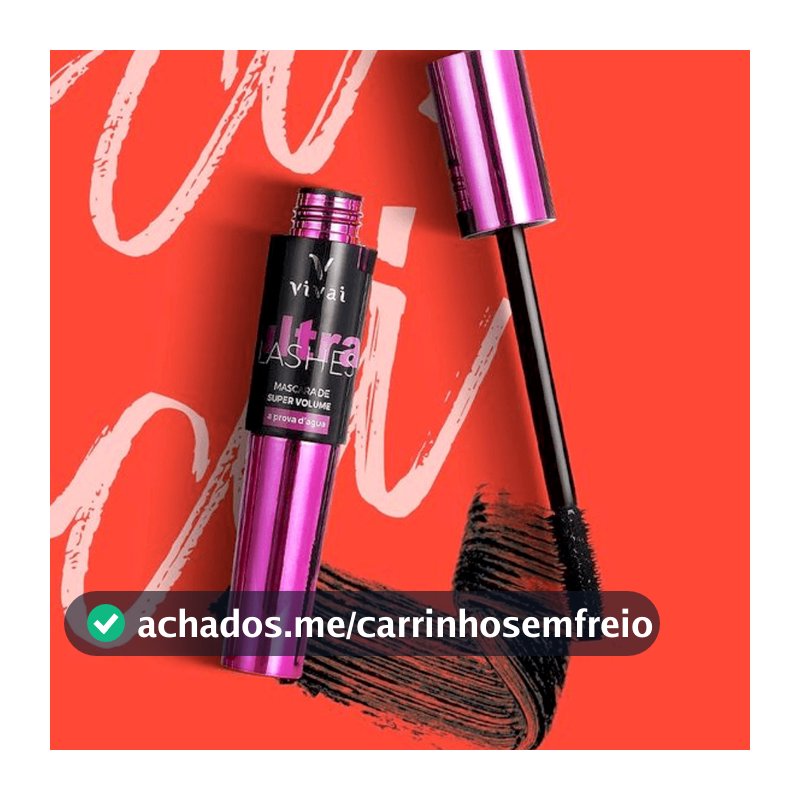 MÁSCARA DE CÍLIOS VIVAI  ULTRA LASHES A PROVA D'AGUA RÍMEL VOLUMÃO