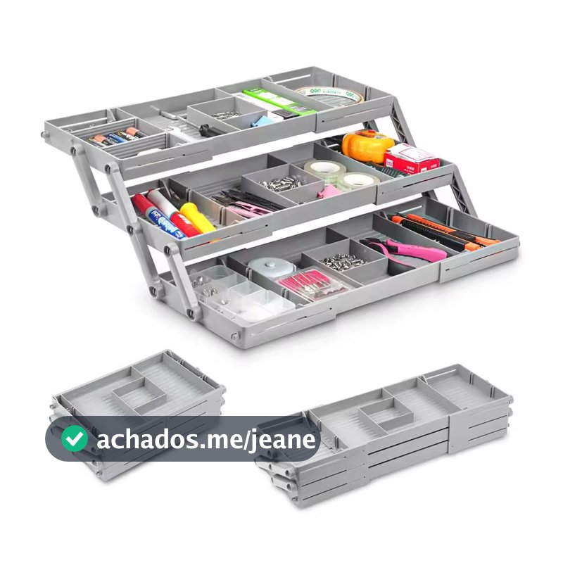 Organizador De Gaveta Multinível Inteligente Expansível Ajustável De Mesa De Banheiro