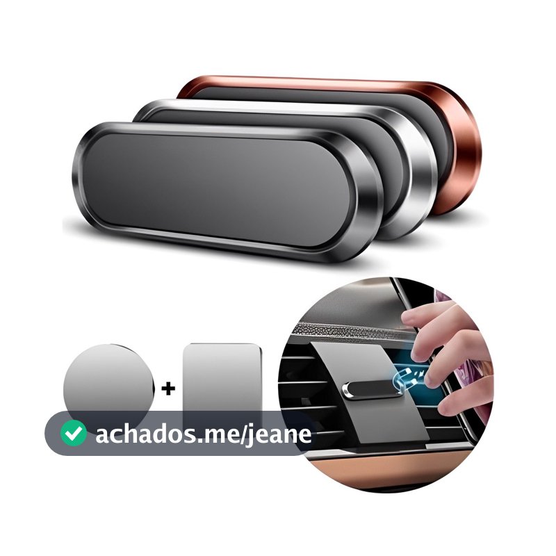 1/2/3/4 Suporte magnético com poderoso imã neodimio p/celular universal - potente automotivo para carro Anjin