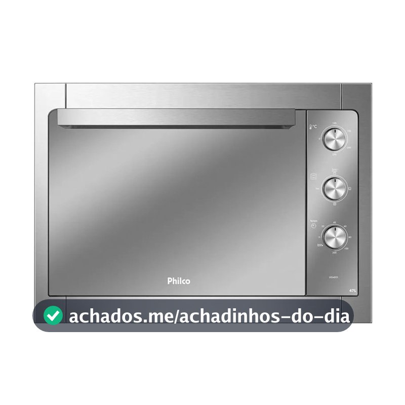 FORNO ELÉTRICO DE EMBUTIR PHILCO 47 LITROS 1600W  - 127V