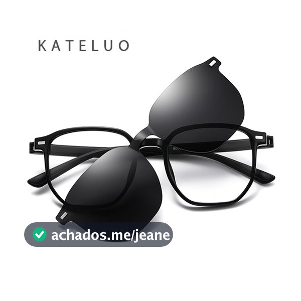 KATELUO Mens TR90 Clipe Magnético Em Óculos De Sol Polarizados Clipes De Multifuncionais Para Dirigir Z9005