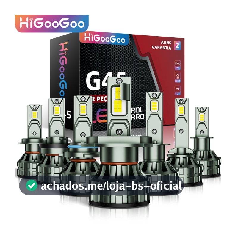 HiGooGoo 22000LM Par Lâmpada Farol De Led Carro Dois Anos 110W 6500K Para H1 H3 H4 H7 H11 H27 9005 9006