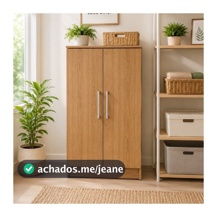 armário multiuso para lavanderia cozinha sapateira com 2 portas prateleira-diversas cores moderno