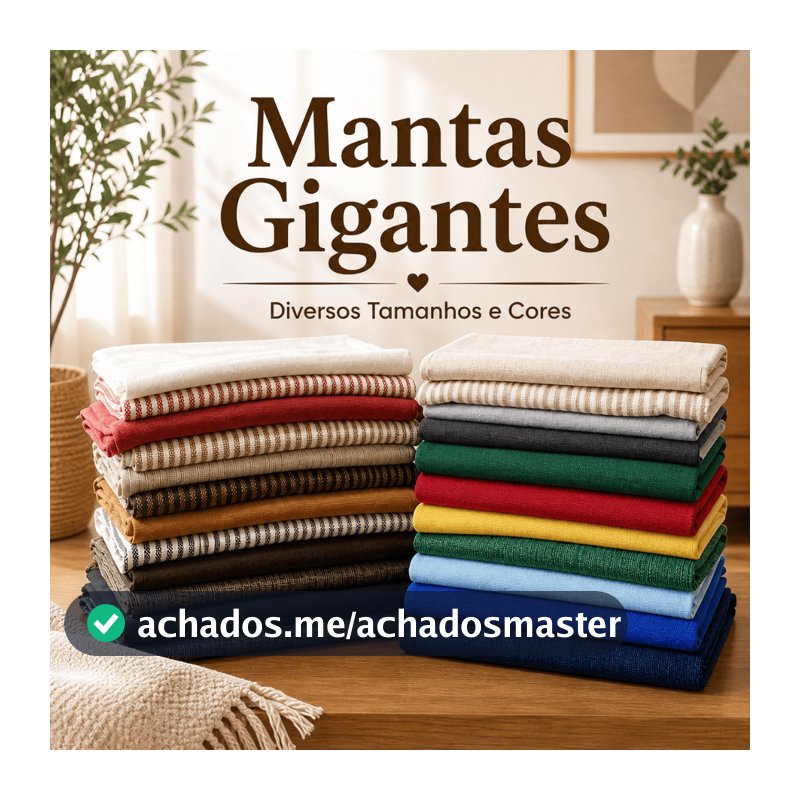Manta Para Sofá 4,00M x 1,80M / 3,00M x 1,80 / 2,40 x 1,80 / 2,10 x 1,20 King Luxuosa Gigante Decora