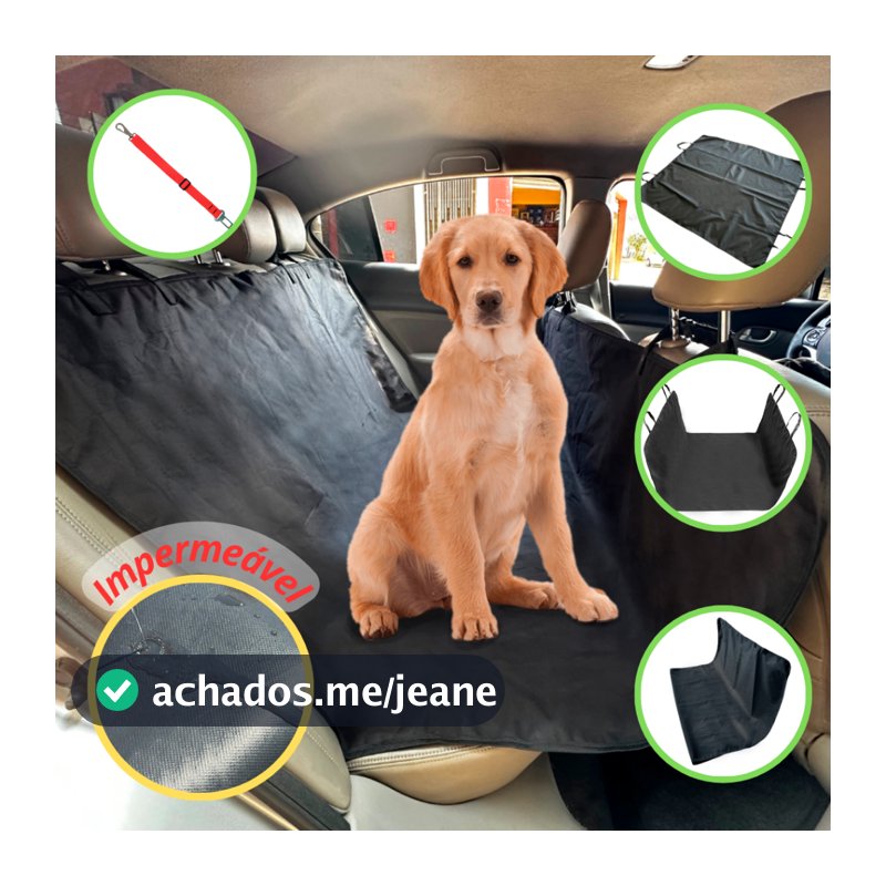 Capa Protetora Impermeável Para Banco Carro Pet Cão Gato
