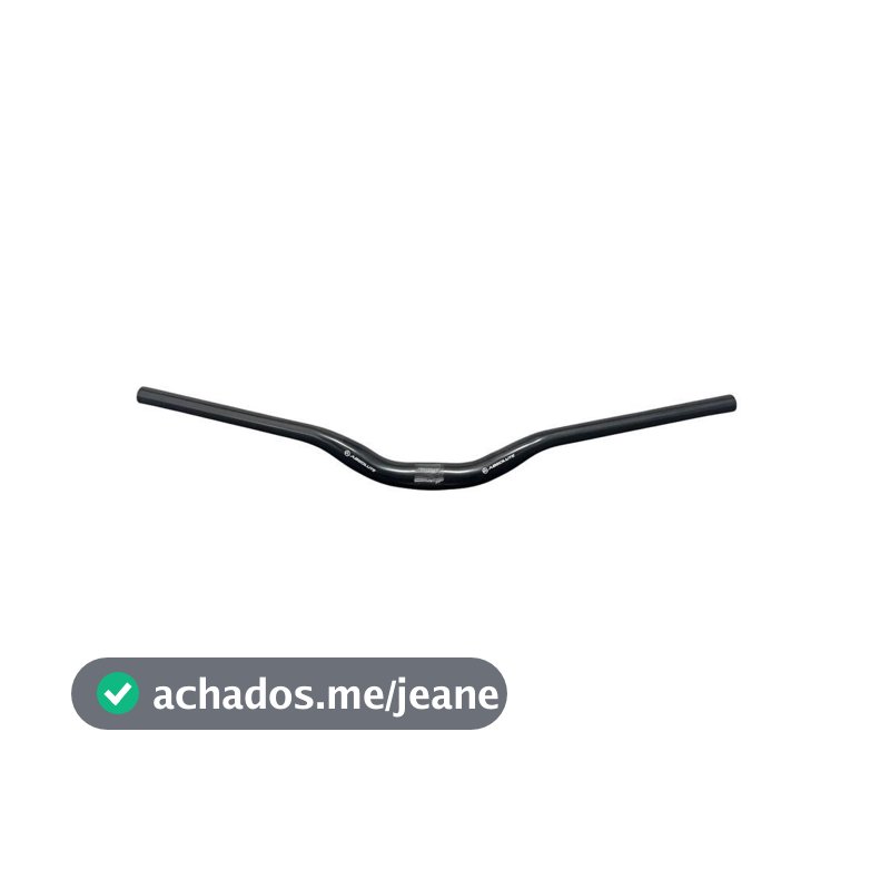 Guidão Aço Voador MTB 31,8x680mm Preto 25mm de Altura