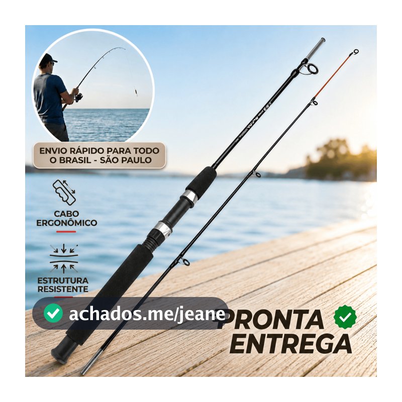 Kit Vara Pesca 1.80m Macica Fibra Vidro 2 Partes Molinete Alicate Pega Peixe Contencao