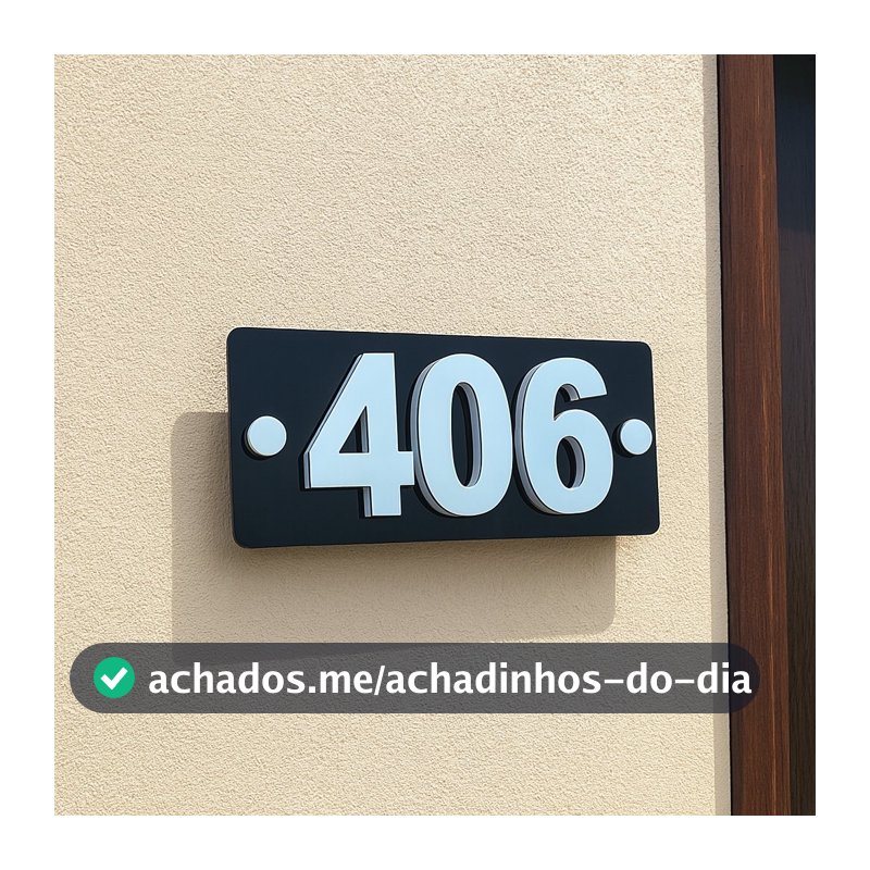 Placa Números Endereço para Casa Lojas Condomínios e Empresas