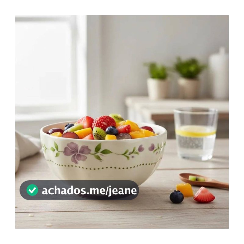 Bowl de Porcelana Floral lilás Tigela lavanda mesa posta delicada fofa