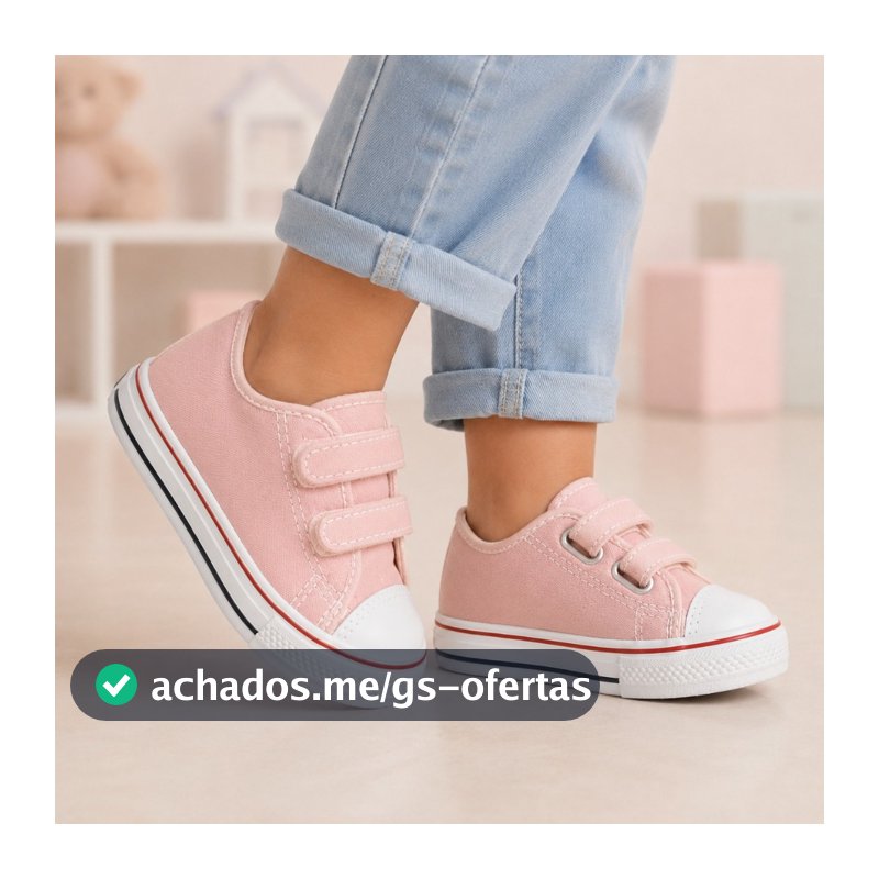 Tênis de Velcro star Infantil N°18 ao 36 Carrapicho Velcro confort criança menino menina
